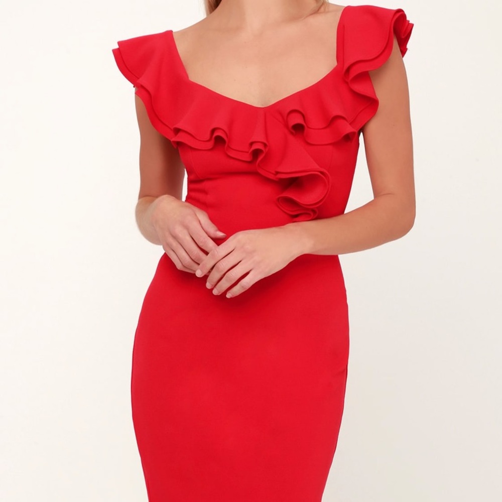 Lulus red dress
